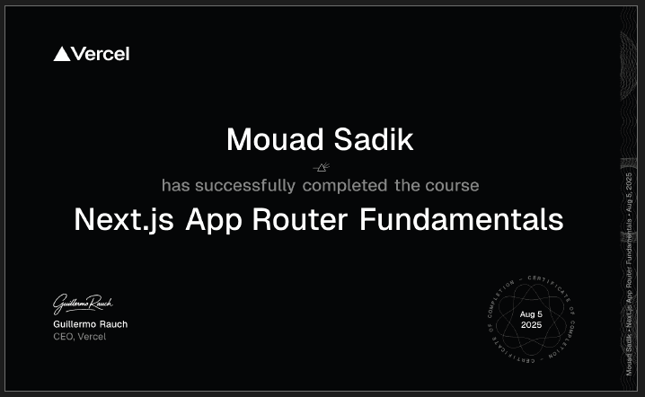Next.js App Fundamentals